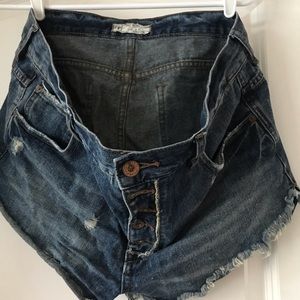 Button through Free People Shorts